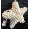 White Beaded Hanging Christmas Star White Beaded Hanging Christmas Star