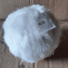 White Furry Hanging Christmas Ornament