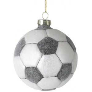 Hanging Glass Football Bauble