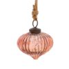 Copper Crackle Glass Onion Shaped Bauble Copper Crackle Glass Onion Shaped Bauble