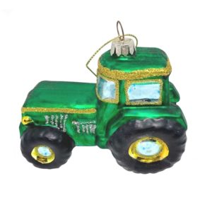 Green Tractor Bauble