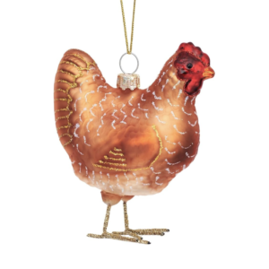 Hen Bauble Chicken Decoration