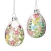 Easter Glass pastel flowers bauble