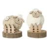 Standing Fluffy Sheep Log Standing Fluffy Sheep Log