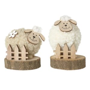 Standing Fluffy Sheep Log
