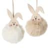 Hanging Fluffy Bunny Easter Decoration