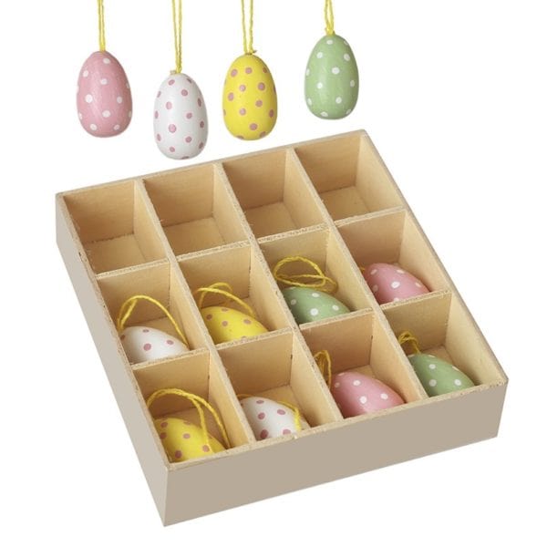 Small Colourful Hanging Decorative Eggs