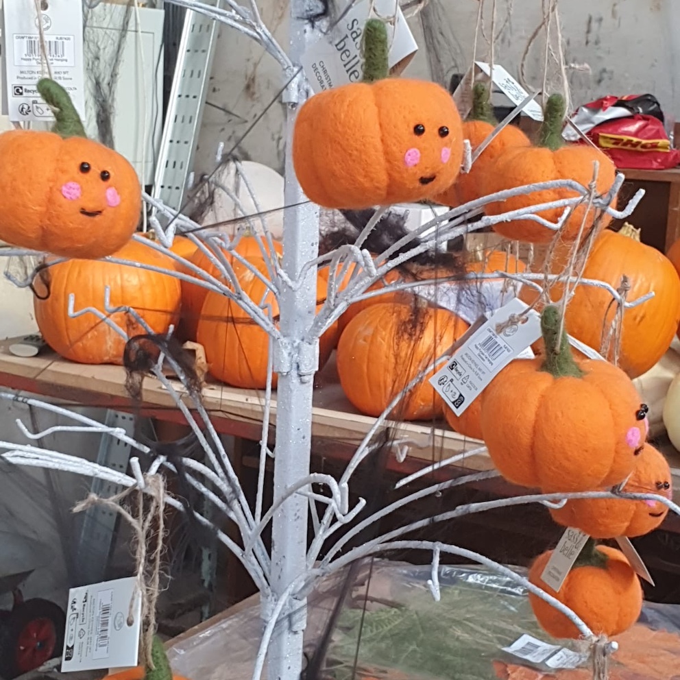 felt pumpkins