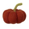 Large Deep Orange Knitted Squash
