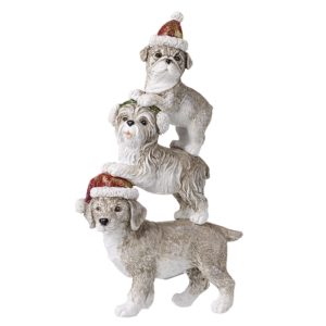 Winter Glittery Dogs Trio