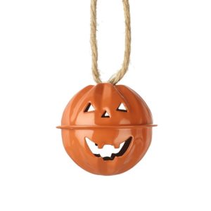 Orange Metal Pumpkin Bell
