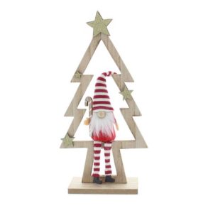 Festive Wooden Tree Gonk Decoration