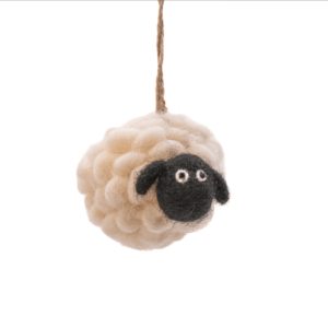 Fluffy Sheep Felt Decoration