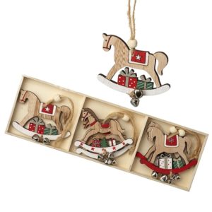Wooden Rocking Horse Hanging Decoration HHH100