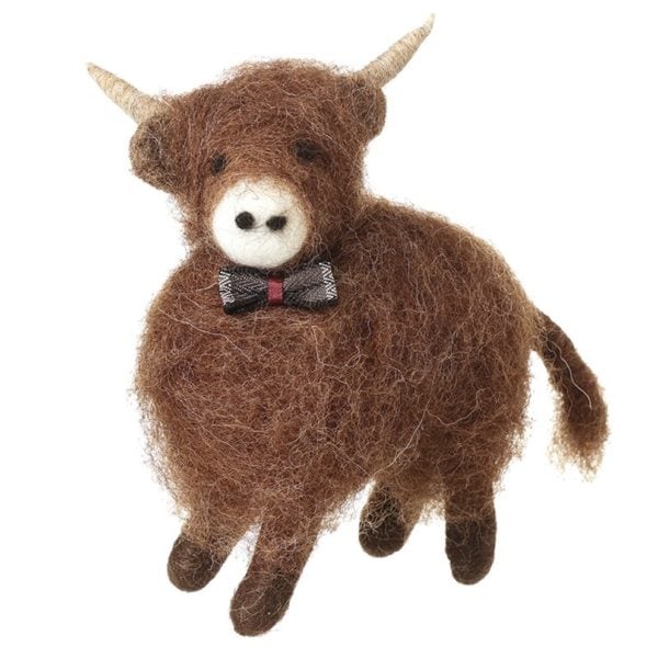 wooly felt highland cow wooly felt highland cow